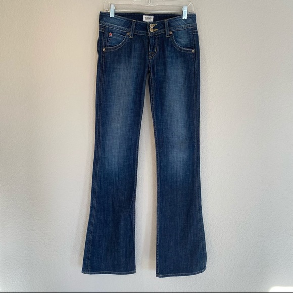 HUDSON Jeans Signature Bootcut Flap Pockets Jeans Size 26 Perfect Denim Long - Picture 2 of 13